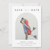 Chic Photo Wedding Sla de datum op Save The Date (Voorkant)