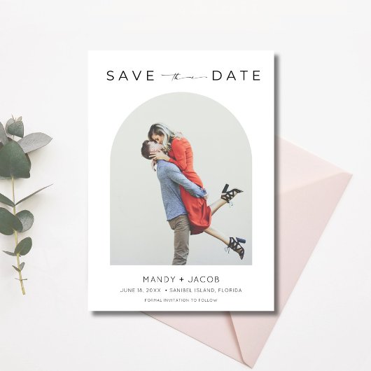 Chic Photo Wedding Sla de datum op Save The Date