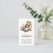 Chic Piano Waterverf docent Visitekaartje (Staand voorkant)