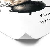 Chic 'Pick your Poison' Halloween Drinks Sign Poster (Hoek)