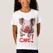 Chic Pig - meisjes T-shirt (Voorkant)