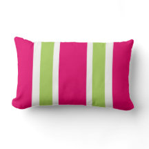 CHIC PILLOW_ 561 HOT PINK/60 GROENE STRIPES
