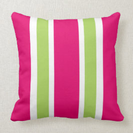 CHIC PILLOW_ 561 HOT PINK/60 GROENE STRIPES KUSSEN