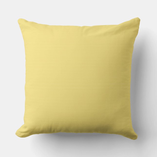 CHIC PILLOW_ BOTER GEEL SOLIDE KUSSEN (Voorkant)