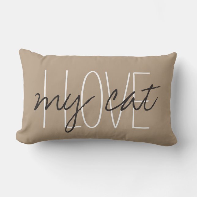CHIC PILLOW_"IK HOOR VAN...mijn kat" Kussen (Voorkant)