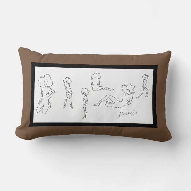 CHIC PILLOW_MODERN FIGURE DRAWSTUDIE KUSSEN (Voorkant)