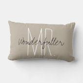 CHIC PILLOW_MR..Wonderfuller" Kussen (Achterkant)