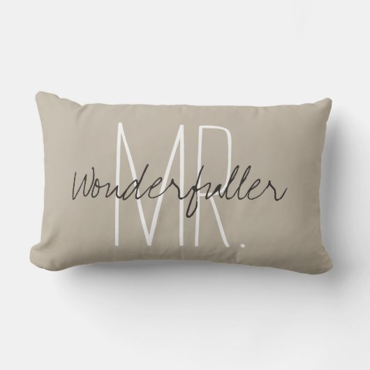 CHIC PILLOW_MR..Wonderfuller" Kussen (Voorkant)