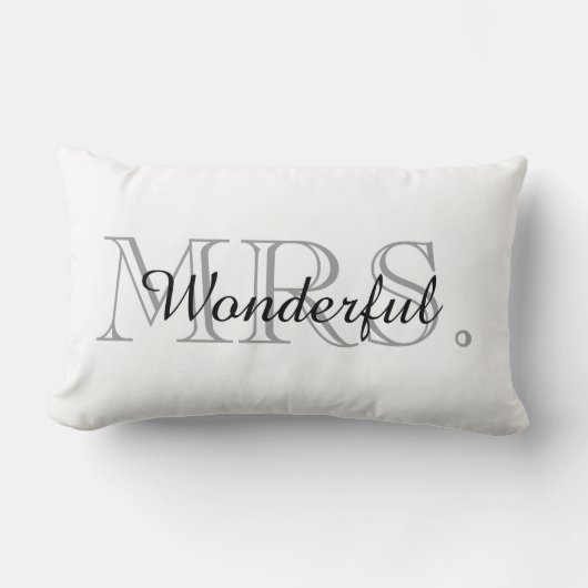CHIC PILLOW_"MRS. WONDERFUL" KUSSEN (Voorkant)