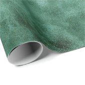 Chic Pine Blauwgroen Groen Cadeaupapier (Rol Hoek)