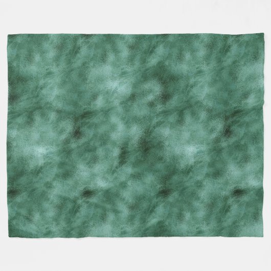 Chic Pine Blauwgroen Groen Fleece Deken (Voorkant (Horizontaal))
