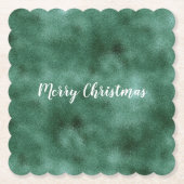 Chic Pine Blauwgroen Groen Kartonnen Onderzetters (Voorkant)