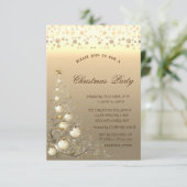 Chic Pine Tree, Balls Stippen Corporate Christmas Kaart (Staand voorkant)