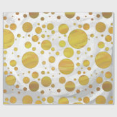 Chic Pineapple Polka Dots Cadeaupapier (Vlak)