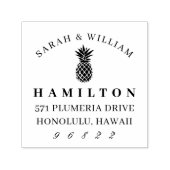 Chic Pineapple Return-adres Zelfinktende Stempel (Design)