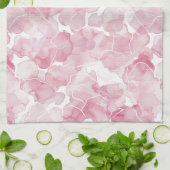 Chic Pink Abstract Theedoek (Gevouwen)