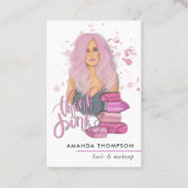 Chic Pink Beauty Mode Visitekaartje (Voorkant)