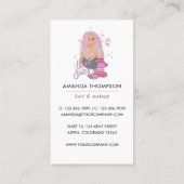 Chic Pink Beauty Mode Visitekaartje (Achterkant)