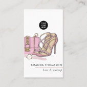 Chic Pink Beauty Mode Visitekaartje (Voorkant)