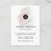 Chic Pink Beauty Mode Visitekaartje (Achterkant)