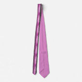 Chic Pink Black Glitter Stripe Glam Personalized Stropdas (Achterkant)