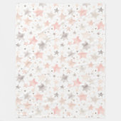 Chic Pink Blush   Fleece Deken (Voorkant)