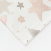 Chic Pink Blush   Fleece Deken (Hoek)