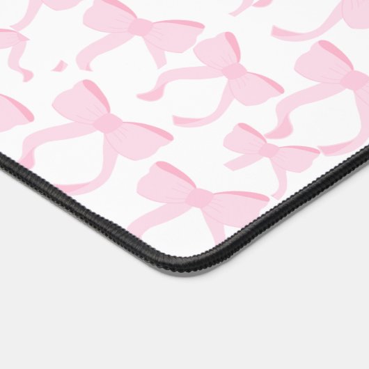 Chic Pink Bows Bureaumat (Hoek)