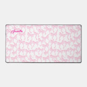 Chic Pink Bows Bureaumat (Voorkant)