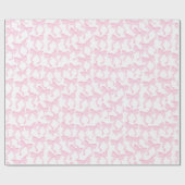 Chic Pink Bows Cadeaupapier (Vlak)