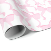 Chic Pink Bows Cadeaupapier (Rol Hoek)