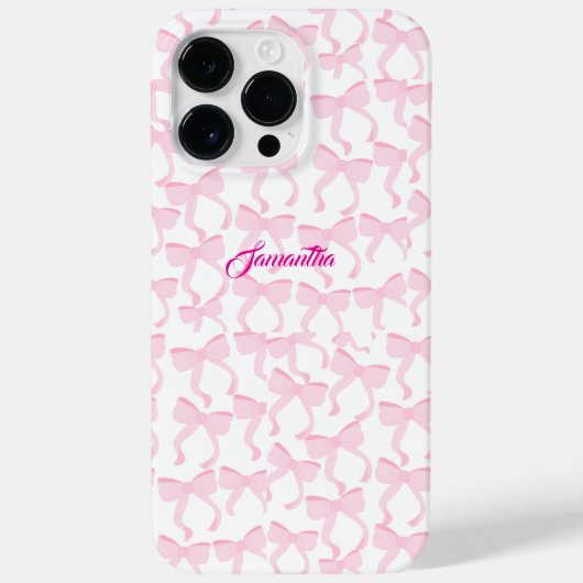 Chic Pink Bows Case-Mate iPhone Case (Achterkant)