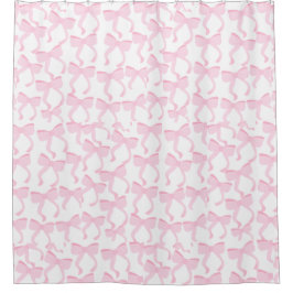 Chic Pink Bows Douchegordijn