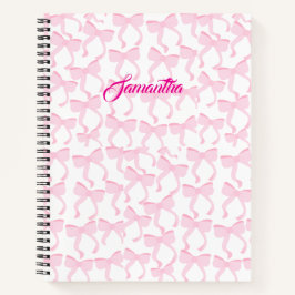 Chic Pink Bows Notitieboek