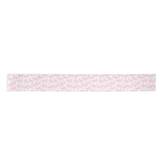 Chic Pink Bows Satijnen Lint (Voorkant)