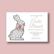Chic Pink Bunny Easter Brunch