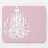 Chic Pink Chandelier Muismat (Voorkant)