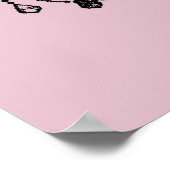 Chic Pink Chandelier Poster (Hoek)
