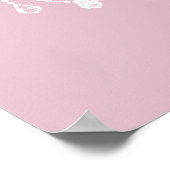 Chic Pink Chandelier Poster (Hoek)