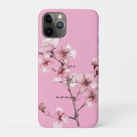 Chic Pink Cherry Blossom Bloemen Case-Mate iPhone Case (Achterkant)