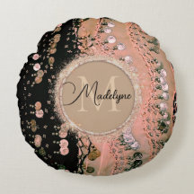 Chic Pink Coral and Black Gypsy Scarf