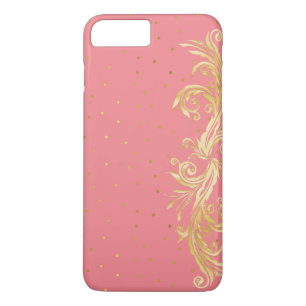 Chic Pink en Gold iPhone 7 Plus Hoesje