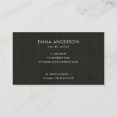 CHIC PINK FLORAL CAKE PATISSERIE CUPCAKE BAKERY VISITEKAARTJE (Achterkant)