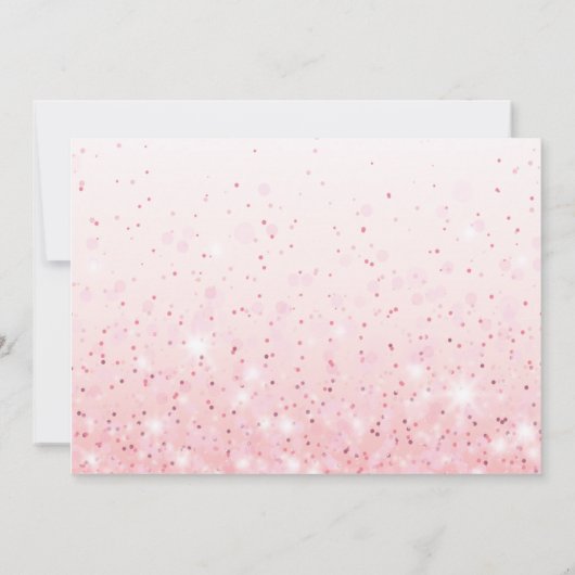 Chic Pink Floral Hartelijk dank Bedankkaart (Achterkant)