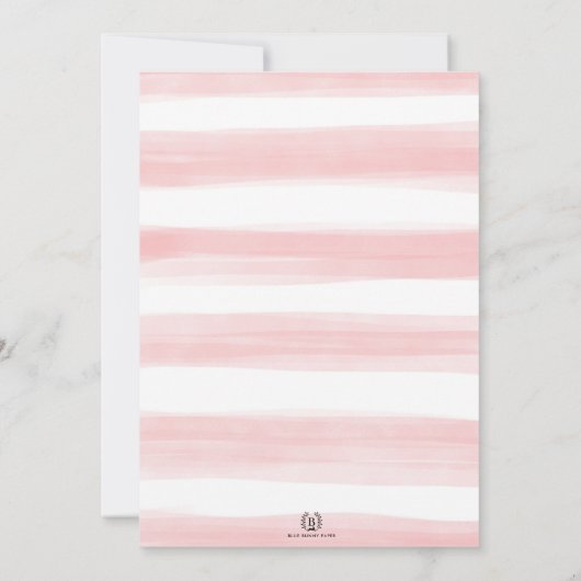 Chic Pink Floral Teddy Bear Twin Girls Baby shower Kaart (Achterkant)