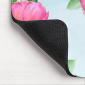 Chic Pink Floral Waterverf Simple Garden Bouquet Muismat (Hoek)