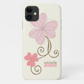 Chic Pink Florals Case-Mate iPhone Case (Achterkant)