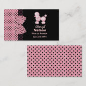 Chic Pink Franse poolkaart Contactkaartje (Voorkant / Achterkant)