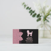 Chic Pink Franse poolkaart Contactkaartje (Staand voorkant)