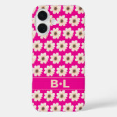 Chic Pink Fuchsia Bloemen Case-Mate iPhone Case (Achterkant)
